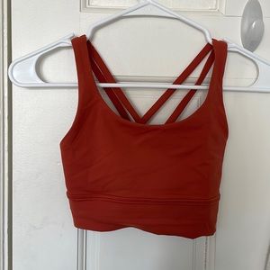 Dark Orange Lululemon Bra